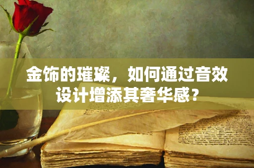 金饰的璀璨，如何通过音效设计增添其奢华感？