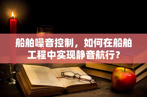 船舶噪音控制，如何在船舶工程中实现静音航行？