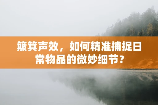 簸箕声效，如何精准捕捉日常物品的微妙细节？