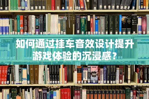 如何通过挂车音效设计提升游戏体验的沉浸感？