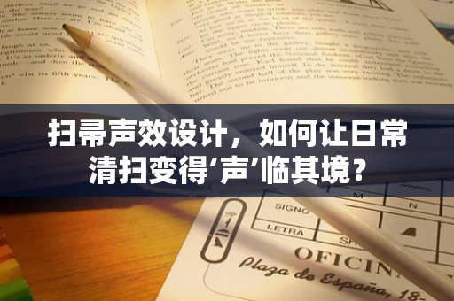 扫帚声效设计，如何让日常清扫变得‘声’临其境？