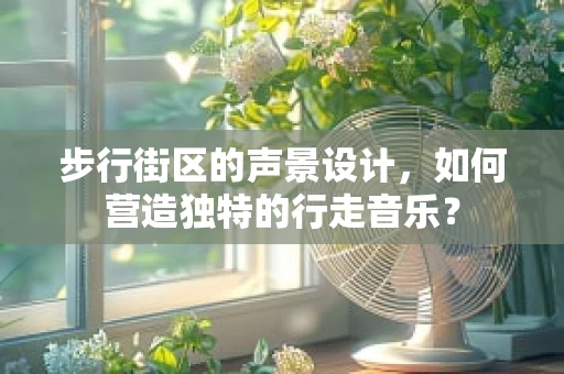 步行街区的声景设计，如何营造独特的行走音乐？