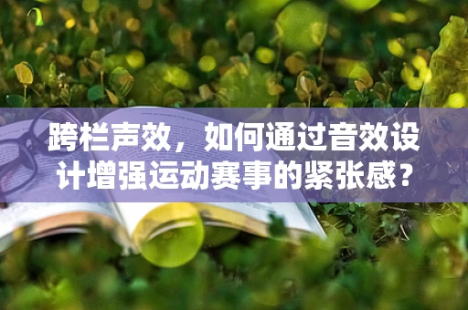 跨栏声效，如何通过音效设计增强运动赛事的紧张感？