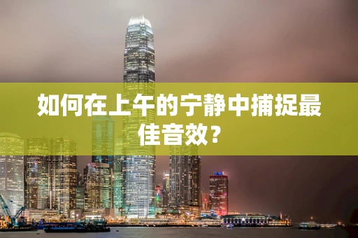 如何在上午的宁静中捕捉最佳音效？