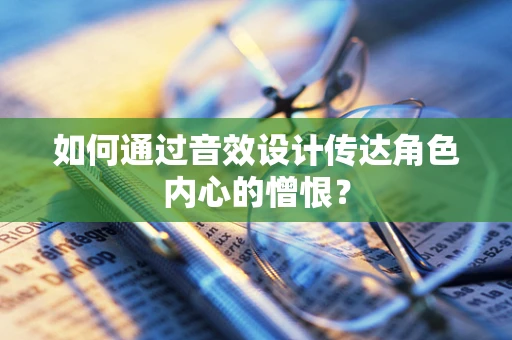 如何通过音效设计传达角色内心的憎恨？
