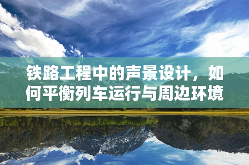 铁路工程中的声景设计，如何平衡列车运行与周边环境和谐？