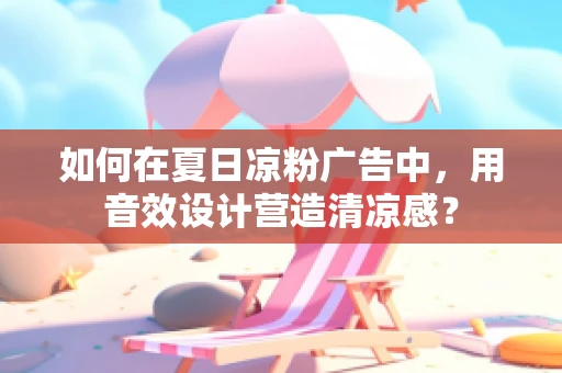 如何在夏日凉粉广告中，用音效设计营造清凉感？