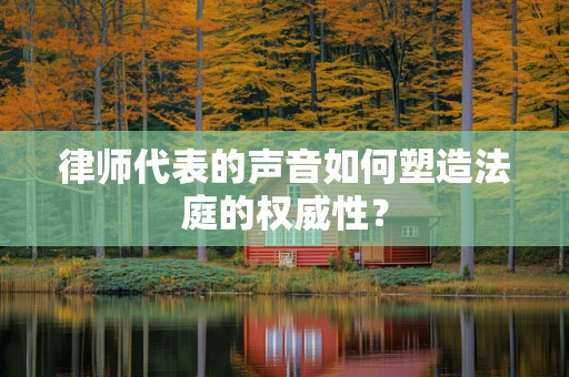 律师代表的声音如何塑造法庭的权威性？