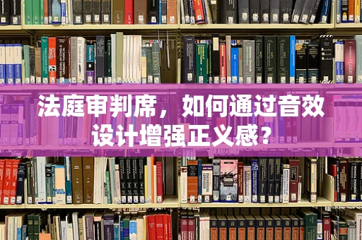 法庭审判席，如何通过音效设计增强正义感？