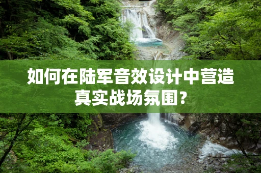 如何在陆军音效设计中营造真实战场氛围？