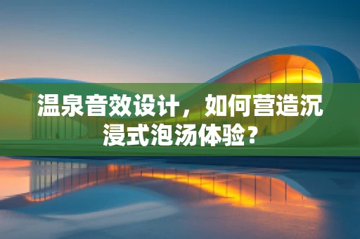 温泉音效设计，如何营造沉浸式泡汤体验？