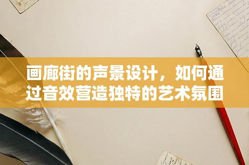 画廊街的声景设计，如何通过音效营造独特的艺术氛围？