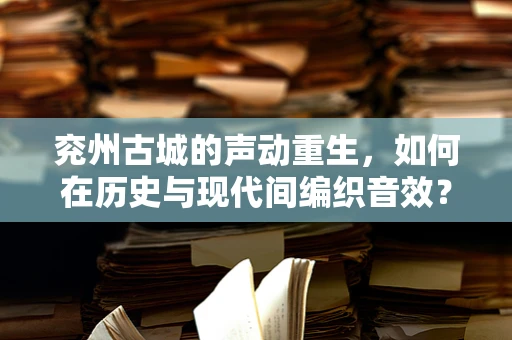 兖州古城的声动重生，如何在历史与现代间编织音效？