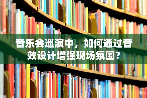 音乐会巡演中，如何通过音效设计增强现场氛围？