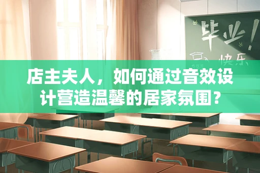 店主夫人，如何通过音效设计营造温馨的居家氛围？