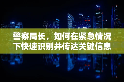 警察局长，如何在紧急情况下快速识别并传达关键信息？