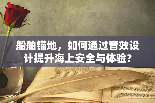 船舶锚地，如何通过音效设计提升海上安全与体验？