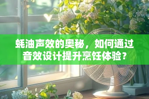 蚝油声效的奥秘，如何通过音效设计提升烹饪体验？