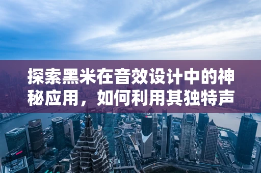 探索黑米在音效设计中的神秘应用，如何利用其独特声学特性增强听觉体验？