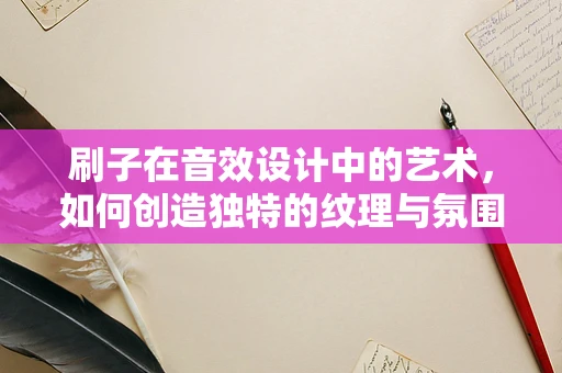 刷子在音效设计中的艺术，如何创造独特的纹理与氛围？
