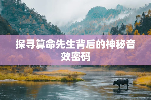 探寻算命先生背后的神秘音效密码