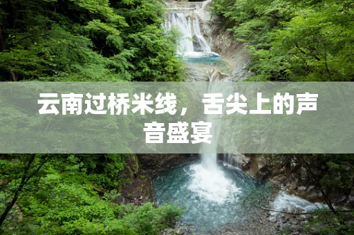 云南过桥米线，舌尖上的声音盛宴