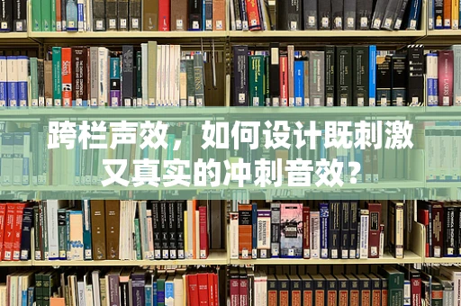 跨栏声效，如何设计既刺激又真实的冲刺音效？