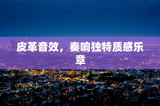 皮革音效，奏响独特质感乐章