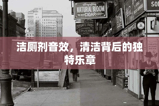 洁厕剂音效，清洁背后的独特乐章