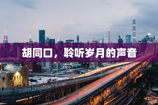 胡同口，聆听岁月的声音
