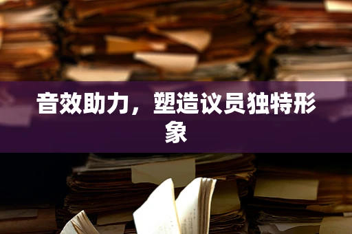 音效助力，塑造议员独特形象