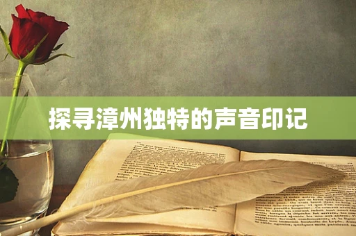探寻漳州独特的声音印记