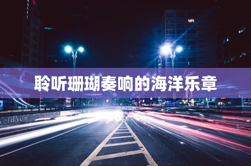 聆听珊瑚奏响的海洋乐章