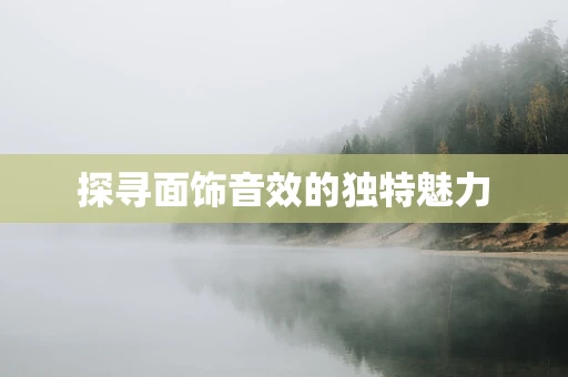 探寻面饰音效的独特魅力