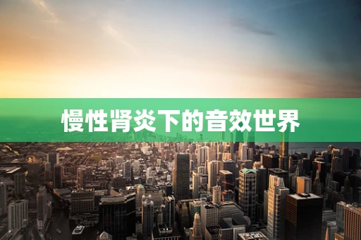 慢性肾炎下的音效世界
