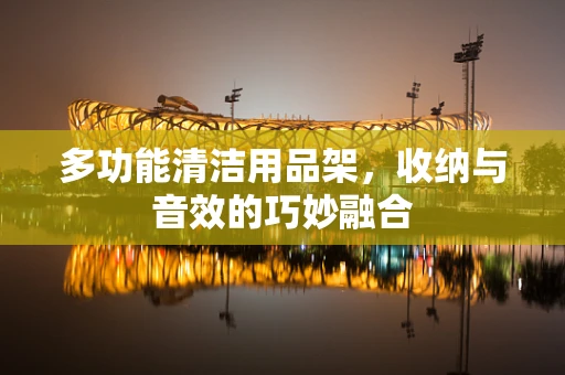 多功能清洁用品架，收纳与音效的巧妙融合