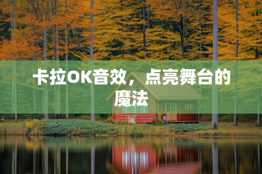 卡拉OK音效，点亮舞台的魔法