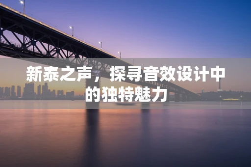 新泰之声，探寻音效设计中的独特魅力