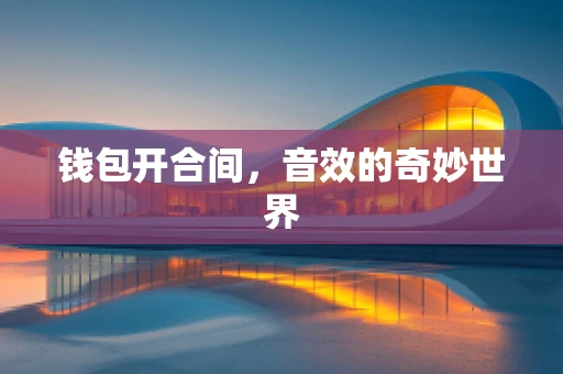 钱包开合间，音效的奇妙世界
