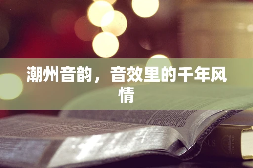 潮州音韵，音效里的千年风情