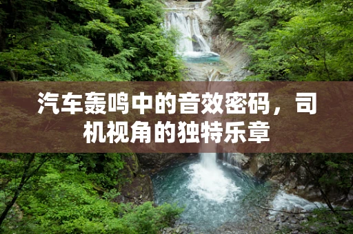 汽车轰鸣中的音效密码，司机视角的独特乐章