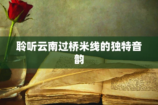 聆听云南过桥米线的独特音韵