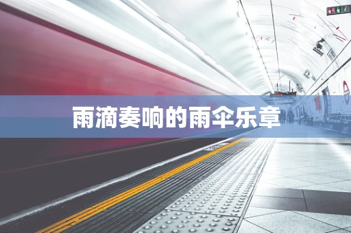雨滴奏响的雨伞乐章