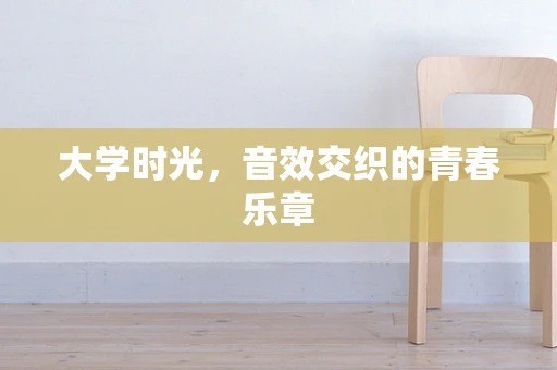 大学时光，音效交织的青春乐章