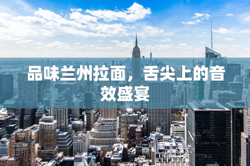 品味兰州拉面，舌尖上的音效盛宴