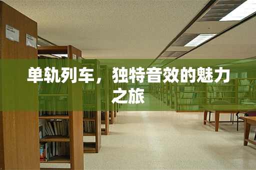 单轨列车，独特音效的魅力之旅