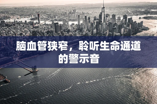 脑血管狭窄，聆听生命通道的警示音