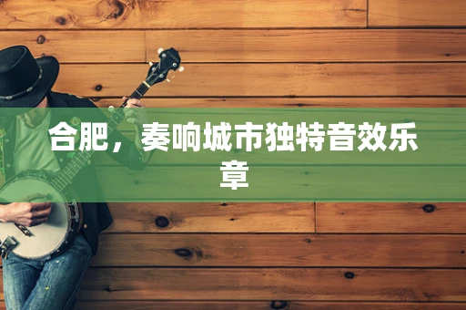 合肥，奏响城市独特音效乐章