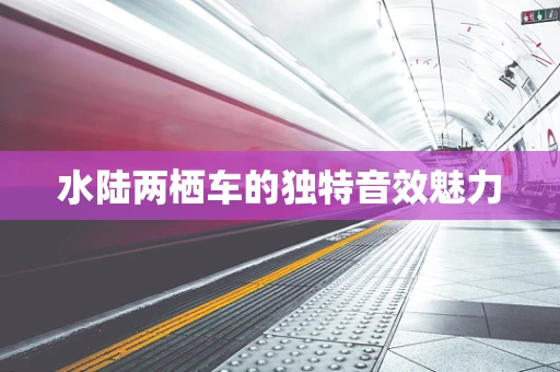 水陆两栖车的独特音效魅力