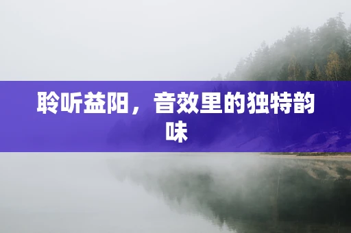 聆听益阳，音效里的独特韵味